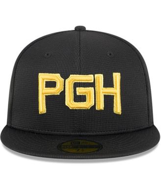 Men's Black Pittsburgh Pirates City Connect Batting Practice 59FIFTY Fitted Hat