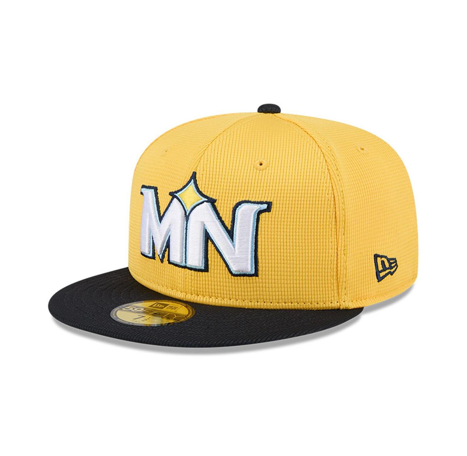 Men's Yellow/Black Minnesota Twins City Connect Batting Practice 59FIFTY Fitted Hat