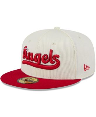 New Era - Men's Cream/Red Los Angeles Angels City Connect Batting Practice 59FIFTY Fitted Hat