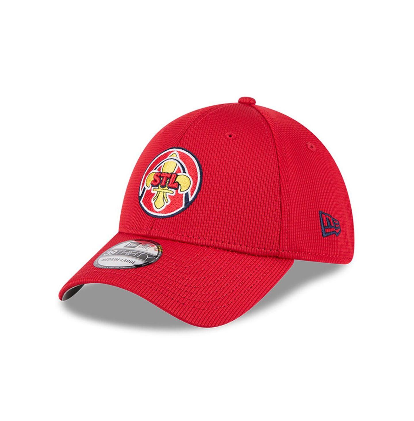 Мужская кепка New Era Red St. Louis Cardinals City Connect Batting Practice 39THIRTY Flex Hat — фото 1