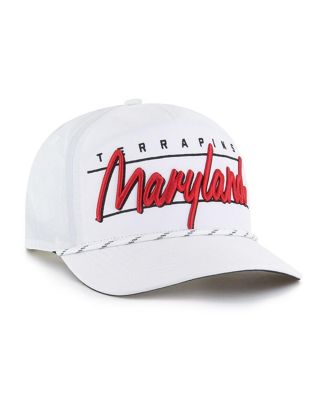 Men's White Maryland Terrapins Condor Hitch Brrr Adjustable Hat