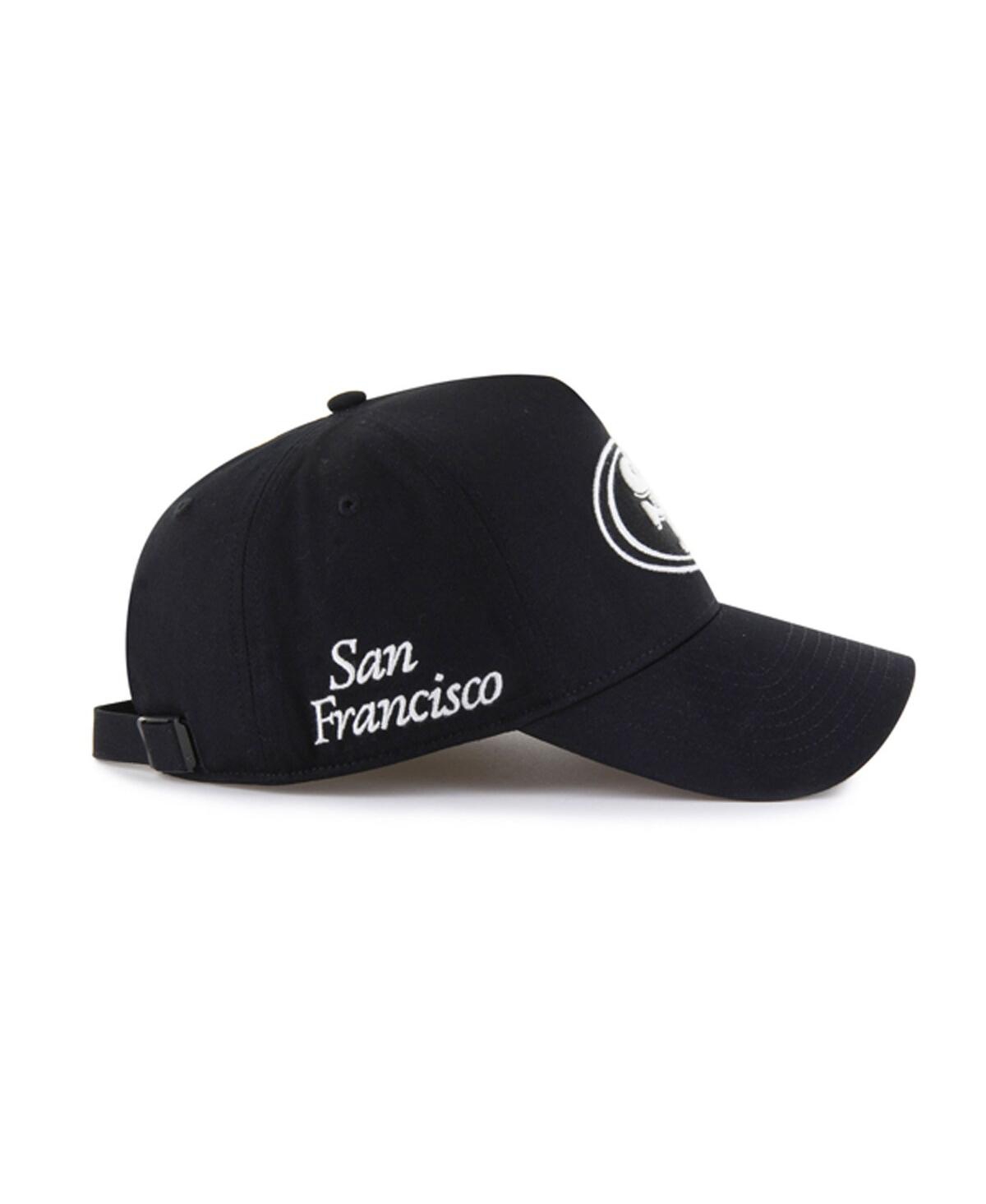 47 Brand Men's Black San Francisco 49ers Foundation Offside Adjustable Hat