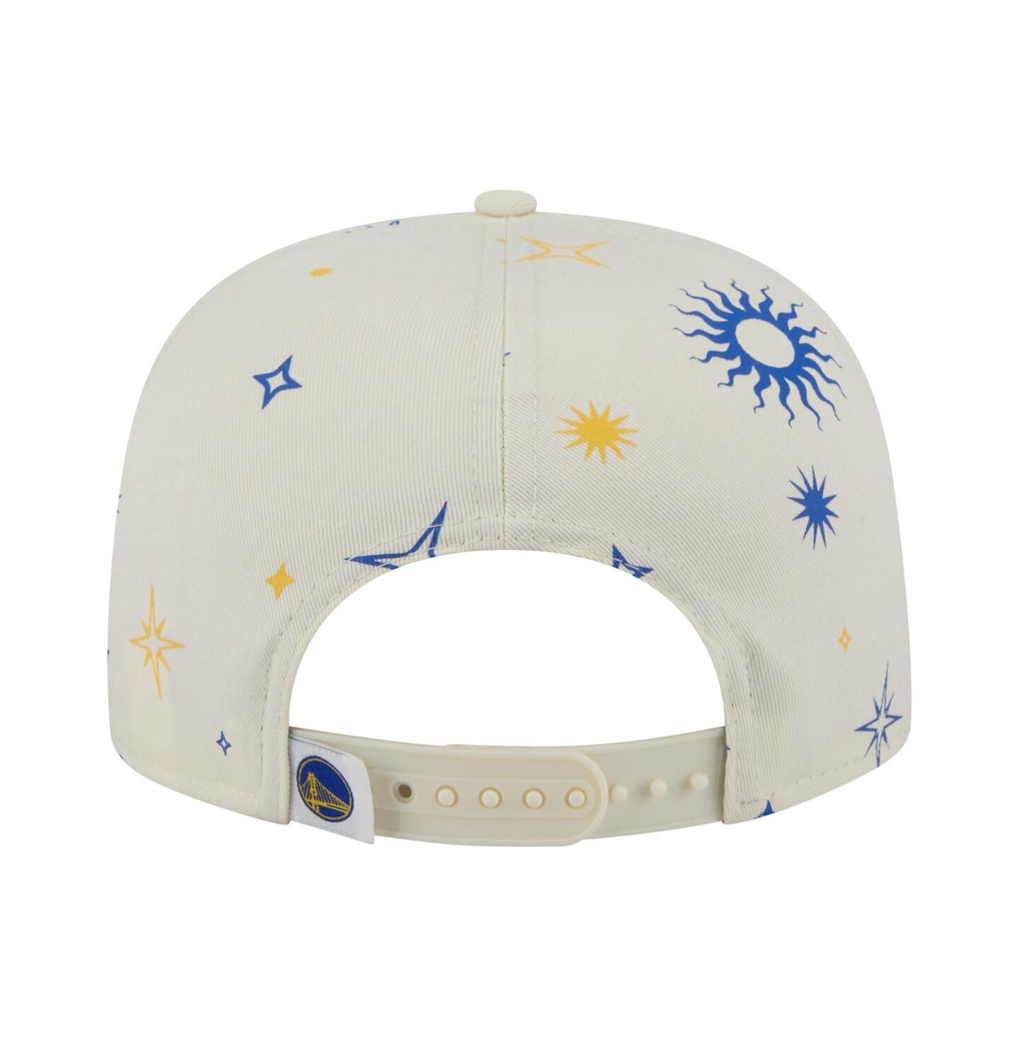 Мужская кепка New Era Cream Golden State Warriors Lunar Golfer Snapback Hat — фото 4