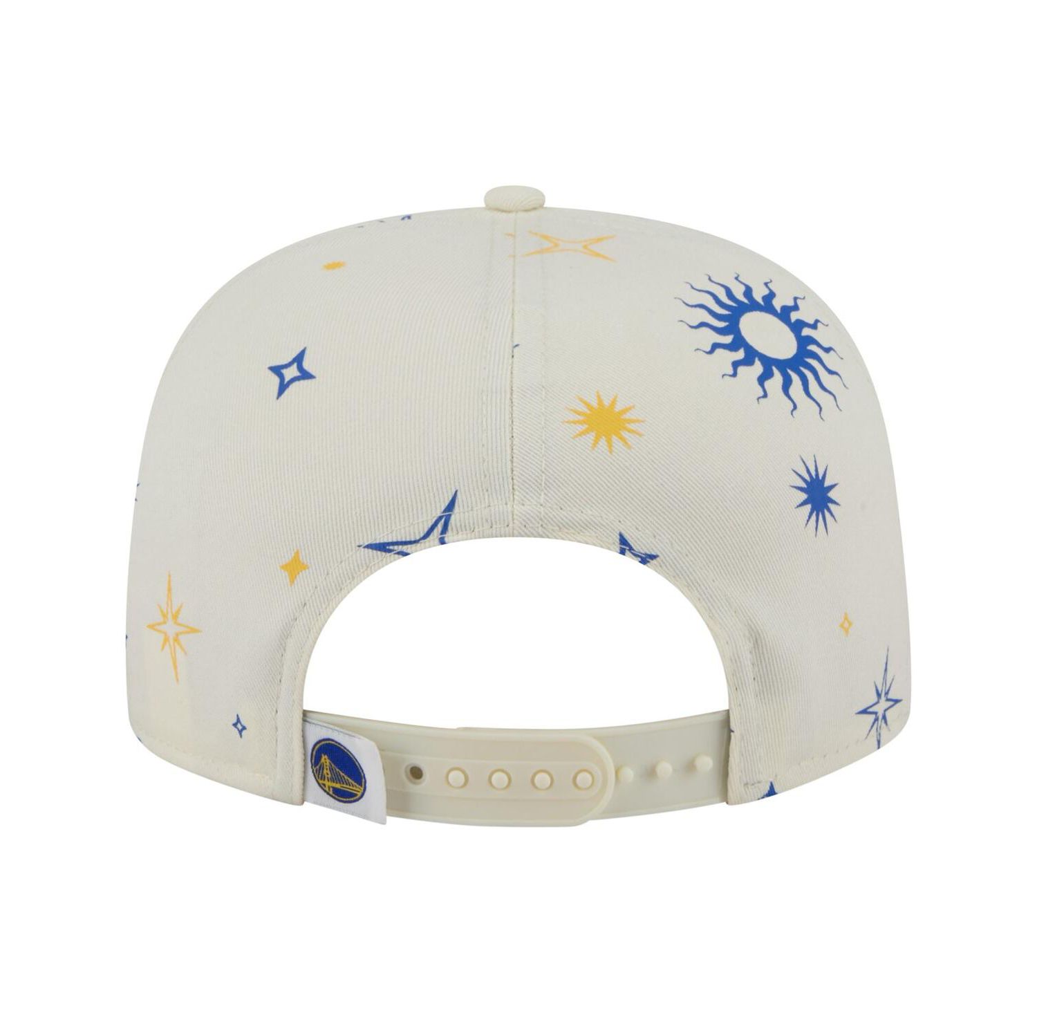 Men's Cream Golden State Warriors Lunar Golfer Snapback Hat