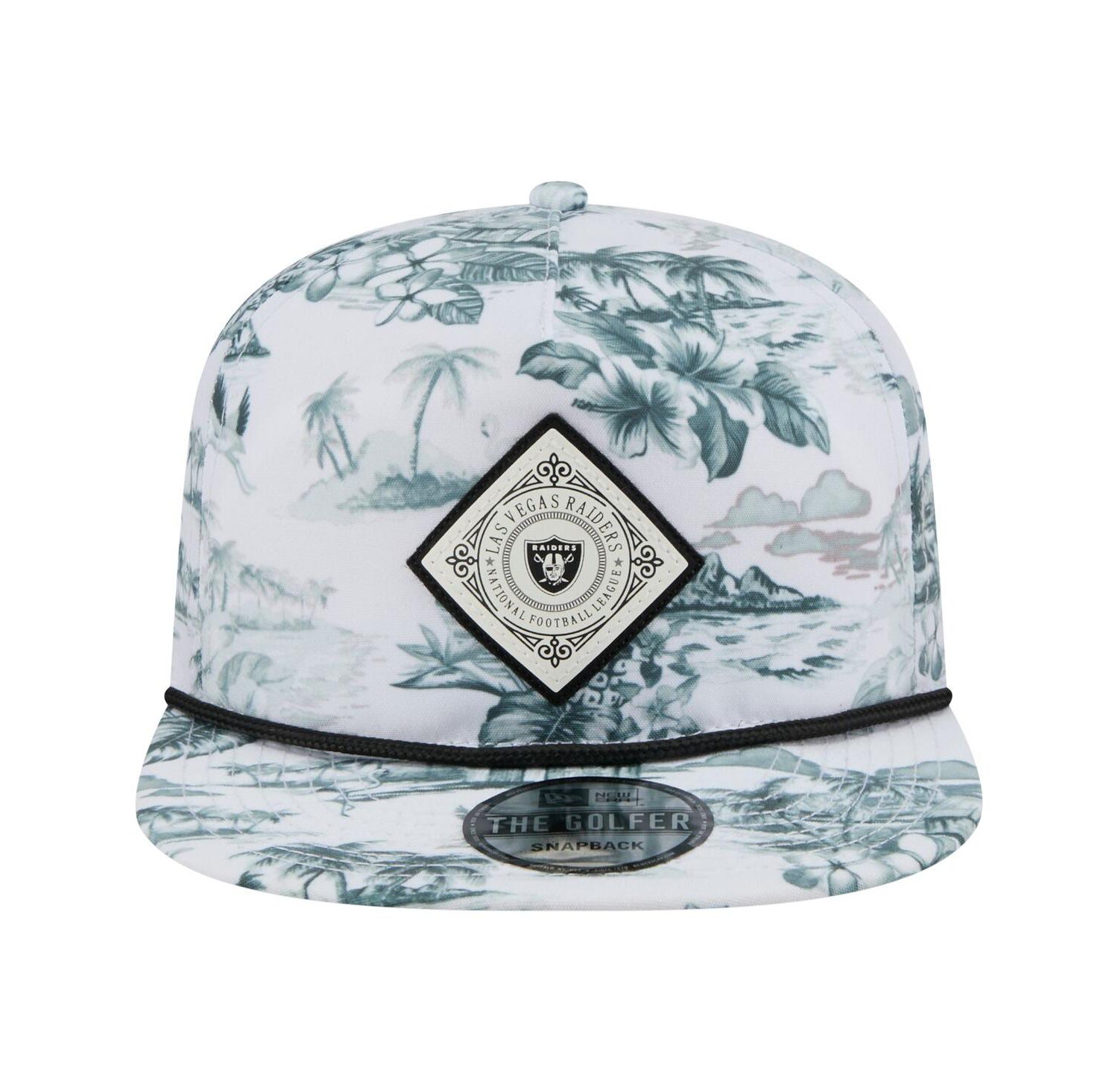 Men's White Las Vegas Raiders Adventure Golfer Snapback Hat