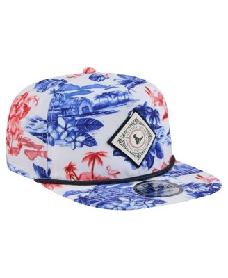 Men's White Houston Texans Adventure Golfer Snapback Hat