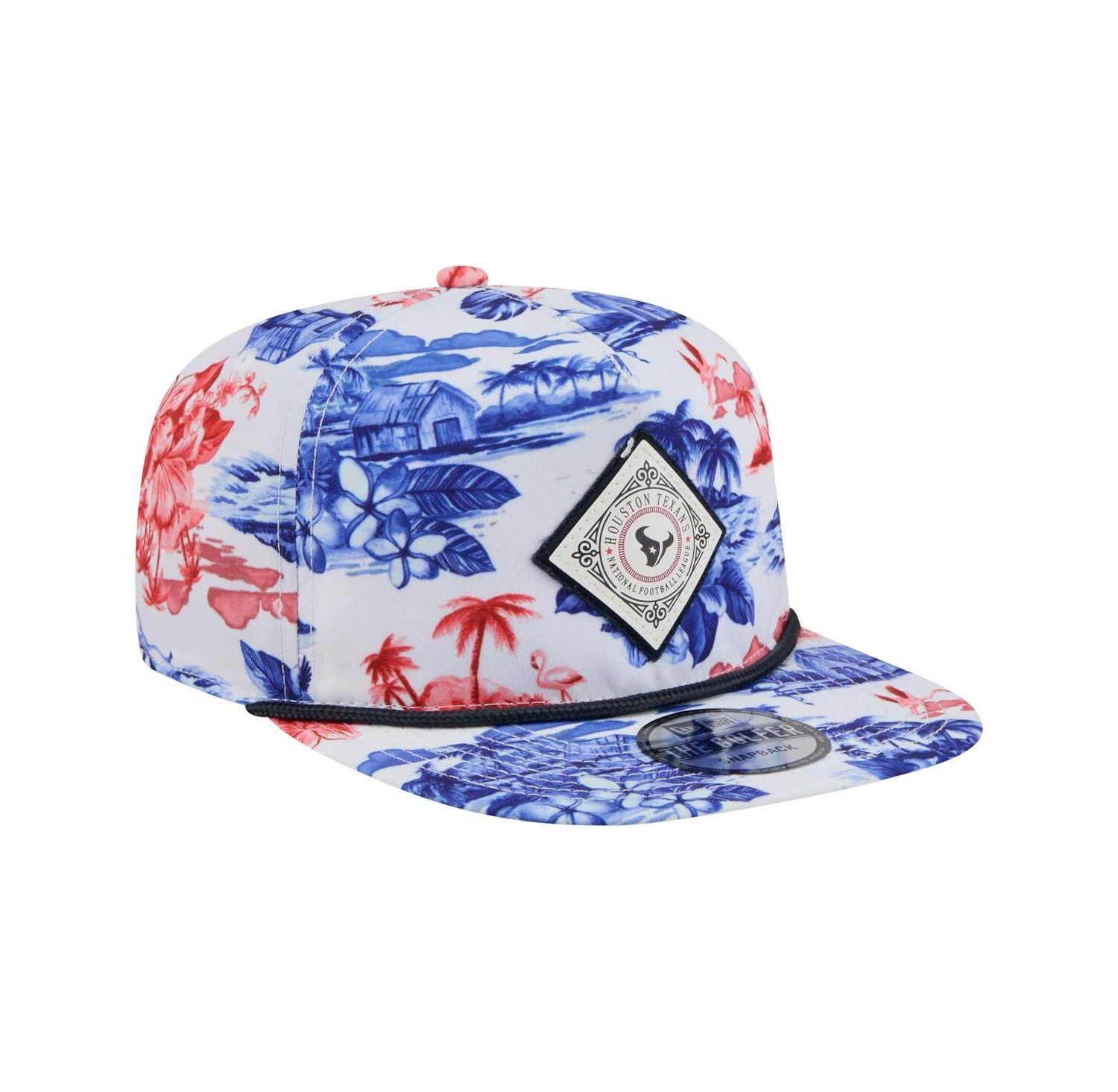 Men's White Houston Texans Adventure Golfer Snapback Hat