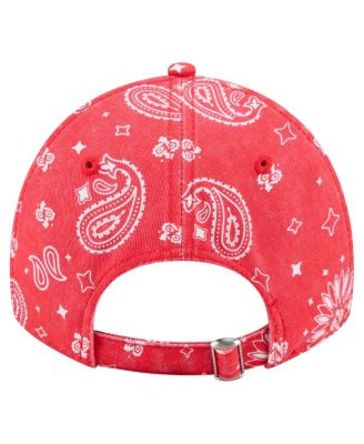 Women's Red Houston Texans Paisley 9TWENTY Adjustable Hat