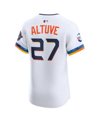 Men's Jose Altuve White Houston Astros 2025 City Connect Elite Player Jersey