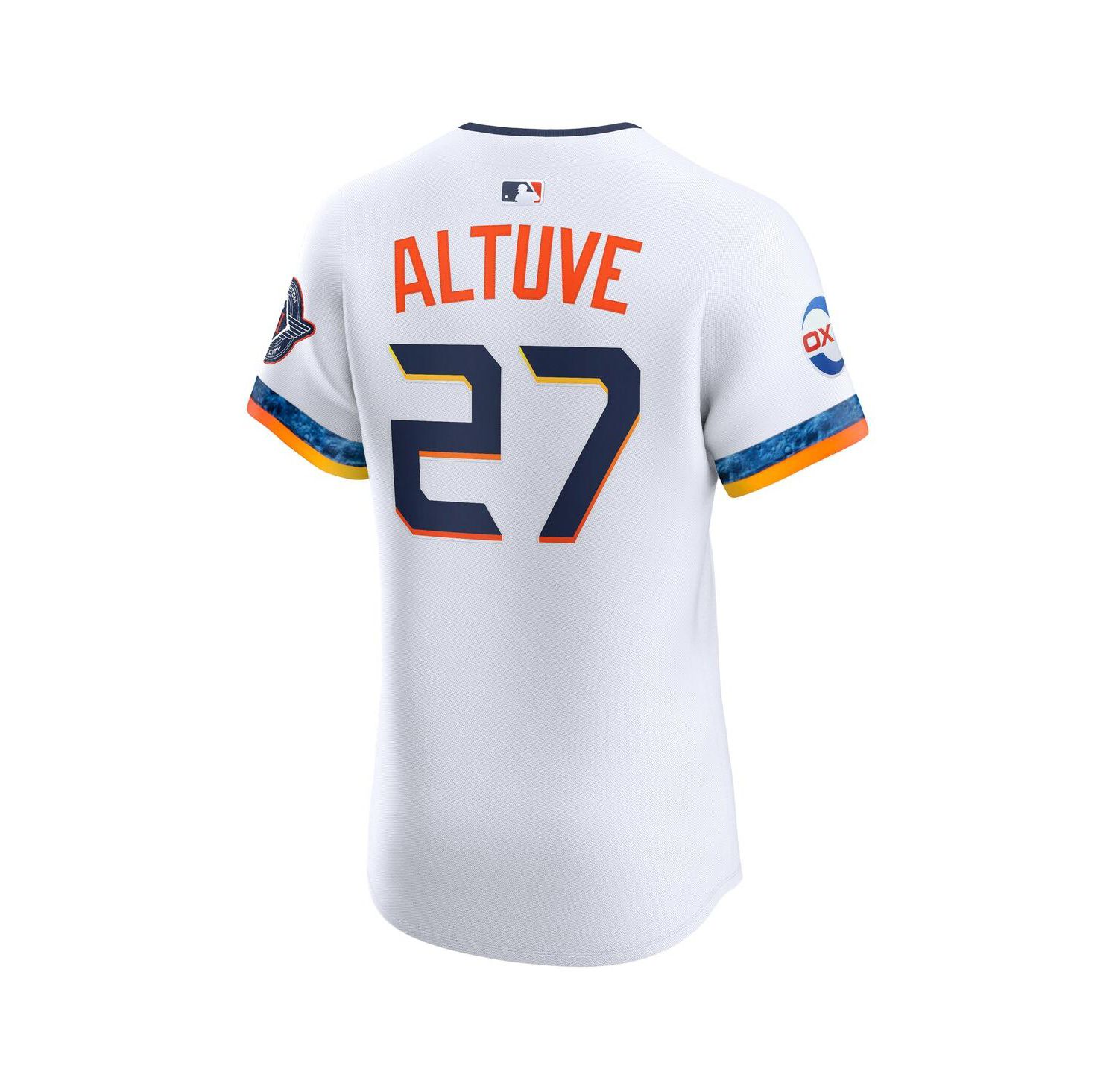 Men's Jose Altuve White Houston Astros 2025 City Connect Elite Player Jersey