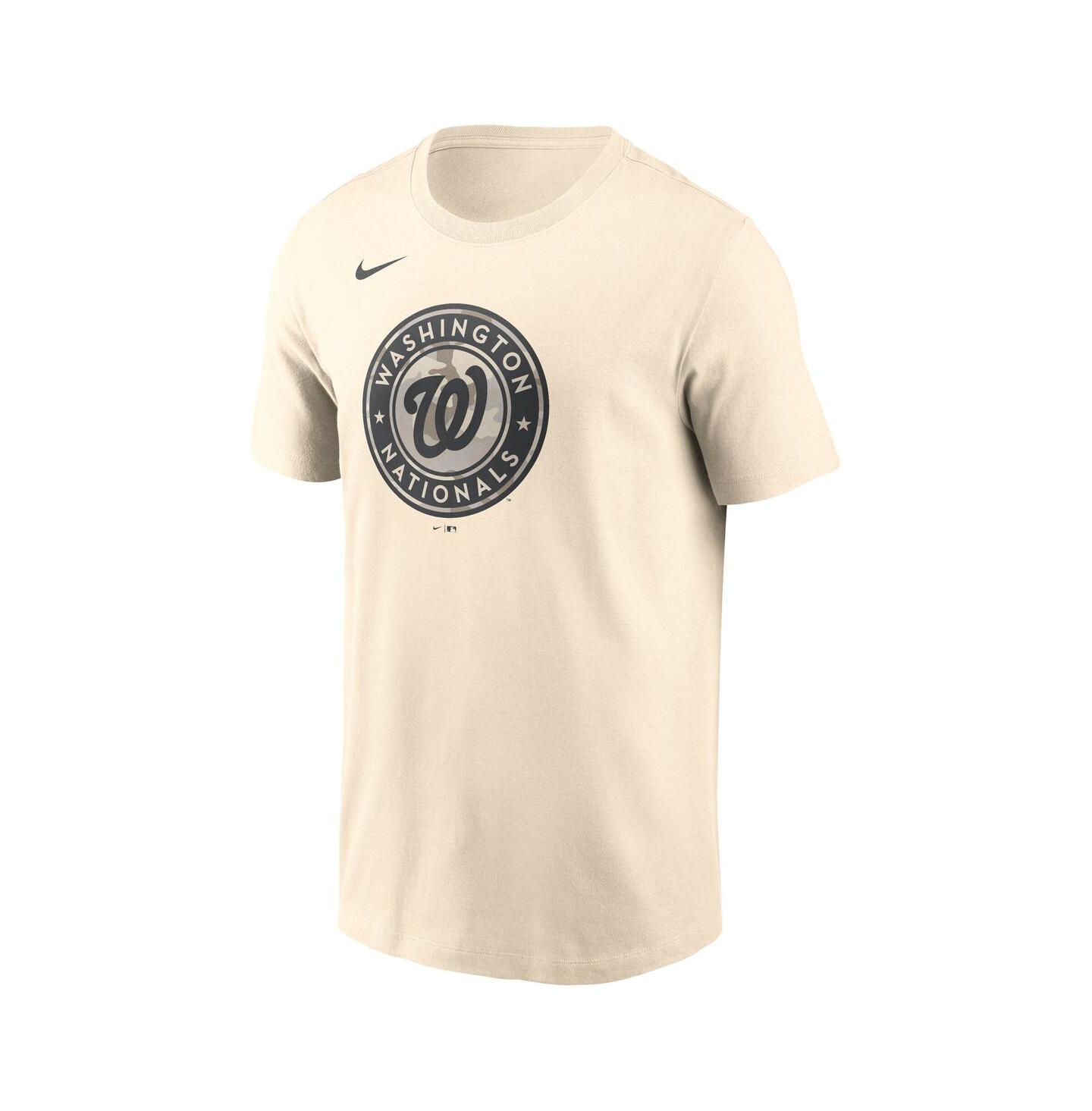 Мужская футболка Nike Cream Washington Nationals Camo Logo — фото 2