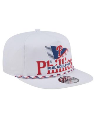 Men's White Philadelphia Phillies Collide Golfer Snapback Hat
