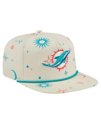 Men's Cream Miami Dolphins Celestial Golfer Adjustable Hat