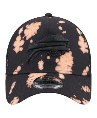 Men's Black Buffalo Bills Bleached 9FORTY A-Frame Adjustable Hat