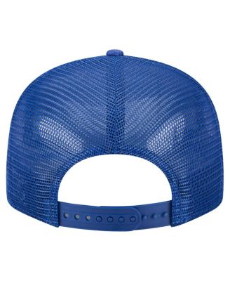 Men's&nbsp;Royal Chicago Cubs Split Panel 9FIFTY Trucker Snapback Hat