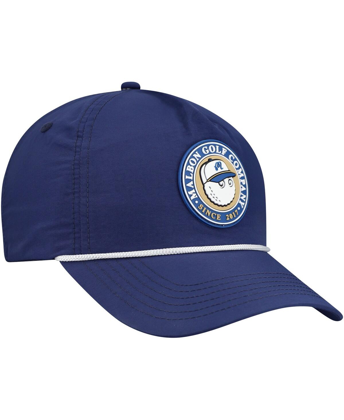Shop Malbon Men's And Women's Navy The Players Bucket Seal Rope Adjustable Hat