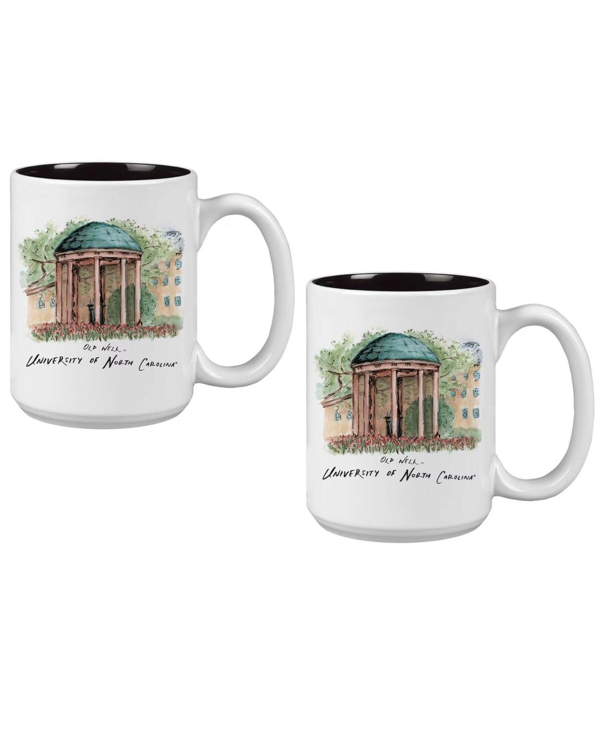Indigo Falls North Carolina Tar Heels 15oz. Laura Wilcox University Mug Set 2-pack