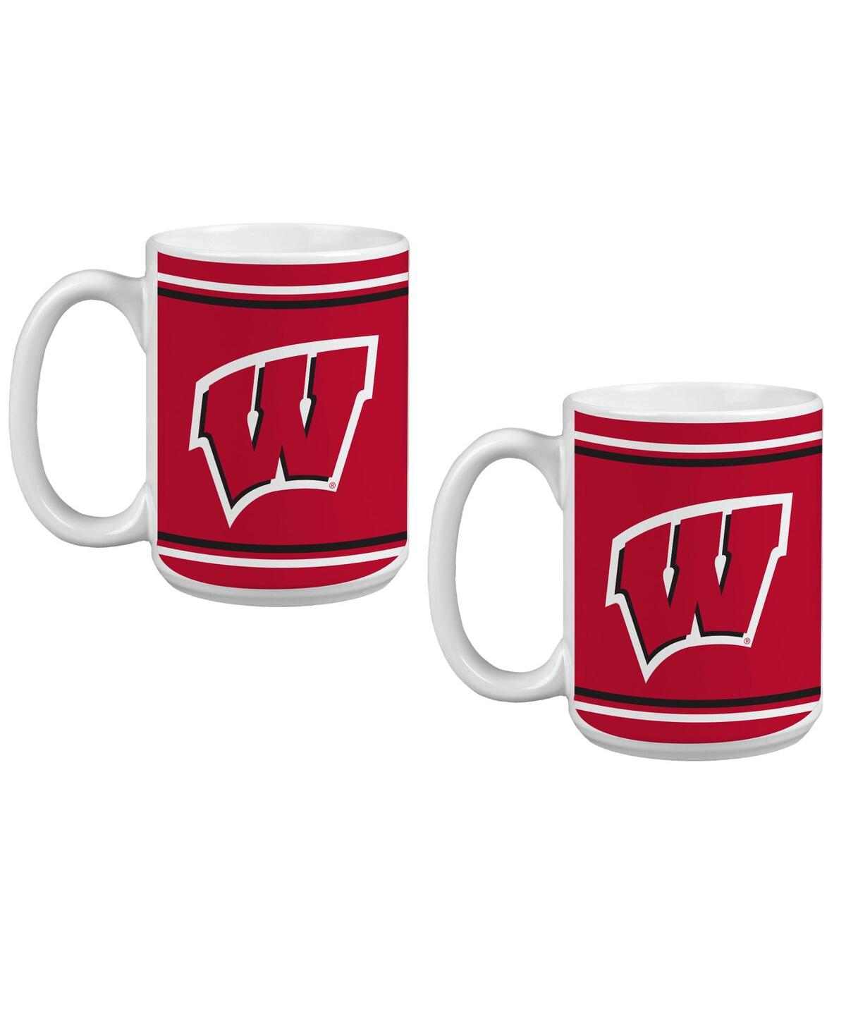 Indigo Falls Wisconsin Badgers Two-pack Alumni Mug Set