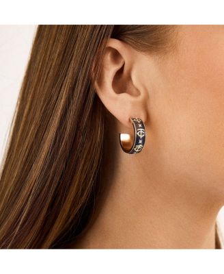 x Bauble Bar San Francisco Giants Enamel Hoop Earrings