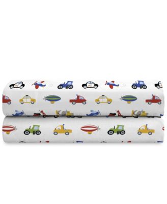 Trains Trucks 3-Pc. Sheet Set, Twin