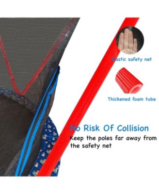 Streamdale 66" Trampoline for Kids Toddler Indoor Outdoor Small Trampolines for Baby with heighten net No-Gap Design for Kids