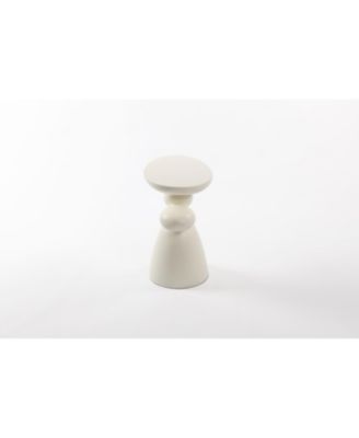 Modern Fiberglass End Table, Minimalist Living Room Decor