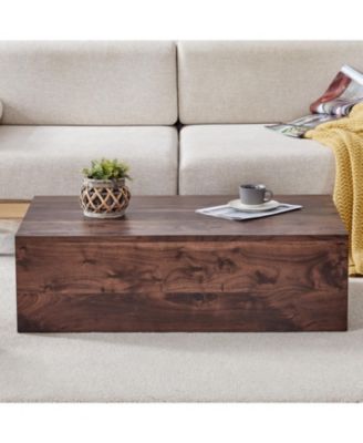 Walnut Wood Grain Coffee Table - Modern Design, Ideal Living Room Accent
