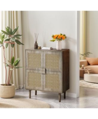 Streamdale 8-Compartment Rattan Storage Cabinet