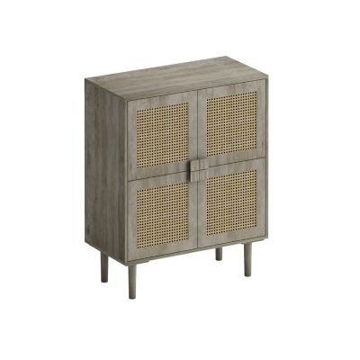 Streamdale 8-Compartment Rattan Storage Cabinet