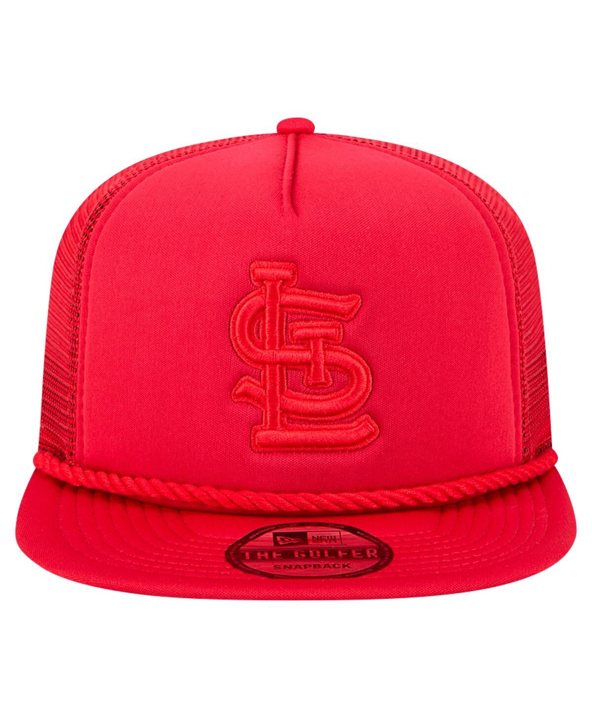 NEW ERA MEN'S RED ST. LOUIS CARDINALS TONE FOAM MESH BACK GOLFER SNAPBACK HAT 