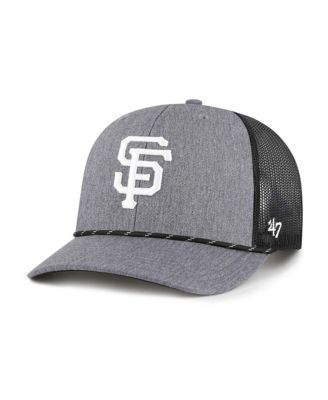 '47 Brand - Men's Charcoal San Francisco Giants Carbon Rope Trucker Adjustable Hat