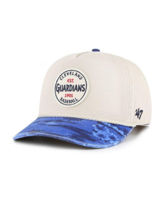 '47 Brand - Men's Cream/Navy Cleveland Guardians Fiji Rope Hitch Adjustable Hat