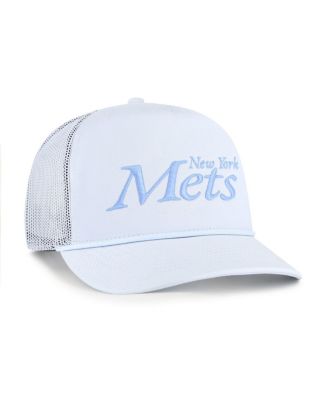 Men's Light Blue New York Mets Foundation Script Hitch Adjustable Trucker Hat