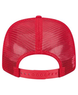 Men's Red Maryland Terrapins Primary 9SEVENTY Trucker Stretch-Snap Hat