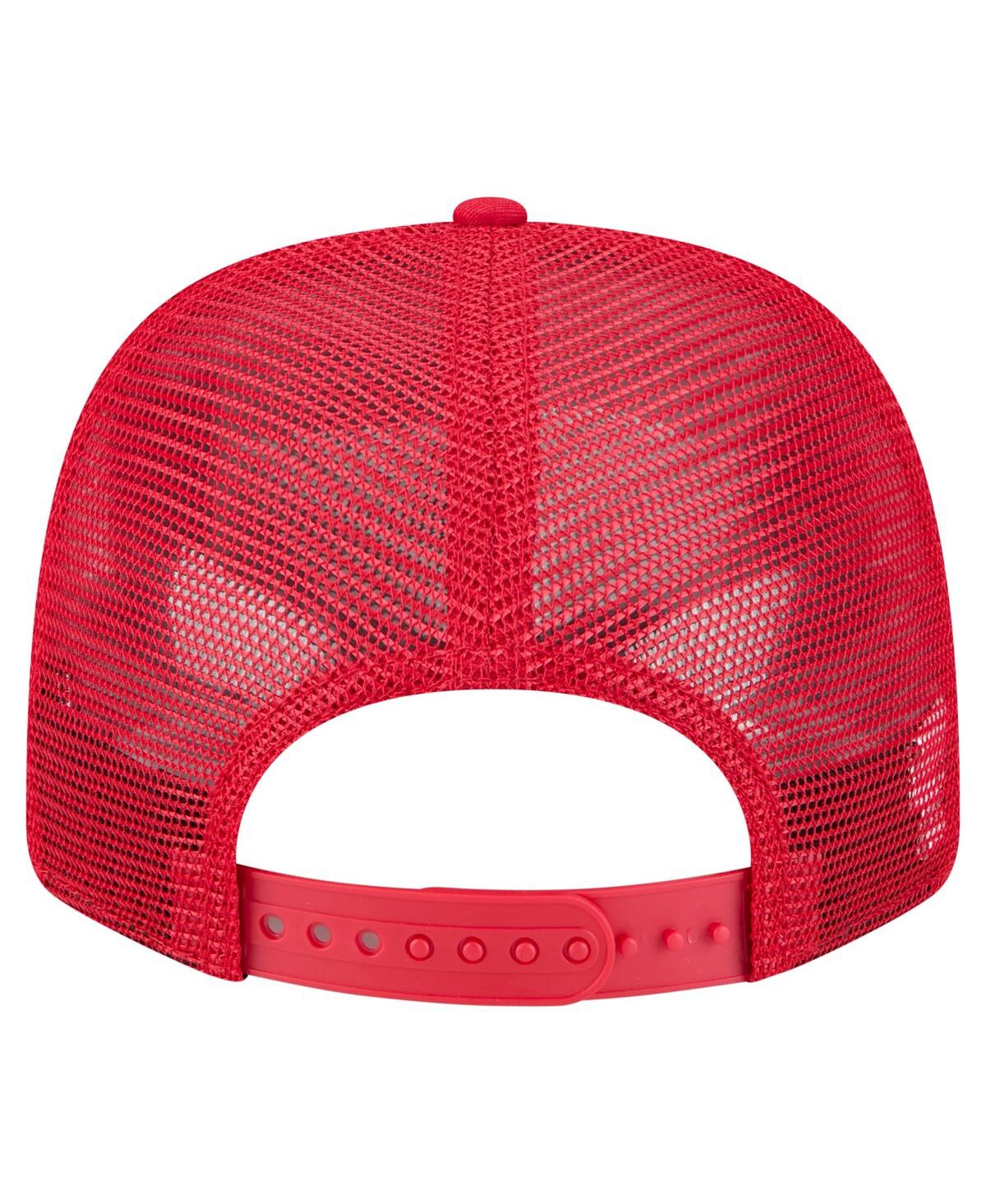 NEW ERA MEN'S RED MARYLAND TERRAPINS PRIMARY 9SEVENTY TRUCKER STRETCH-SNAP HAT 