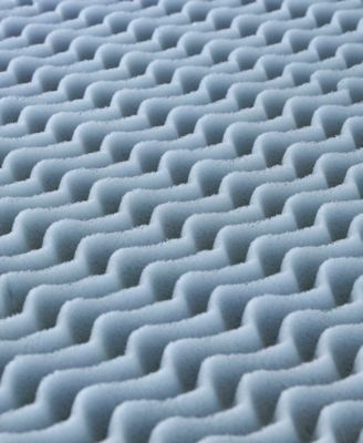 2" Convoluted Tranquility Foam Mattress Topper, Queen