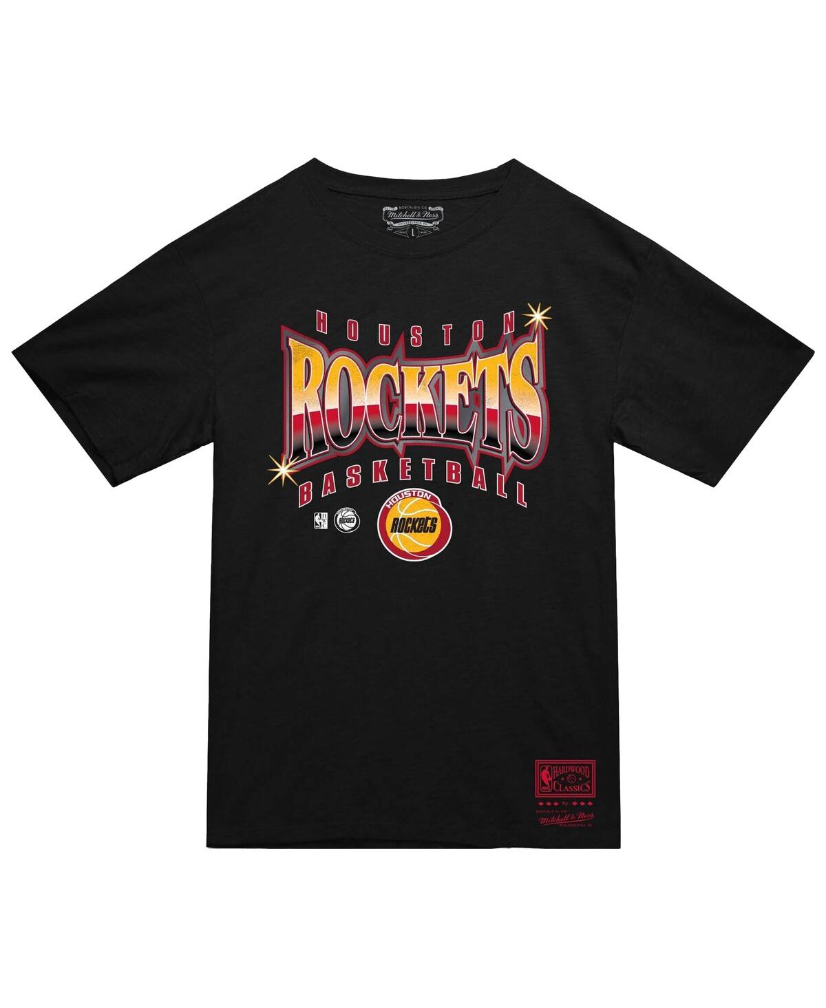 Mitchell & Ness Black Houston Rockets Worldwide Collection Glow Up T-shirt