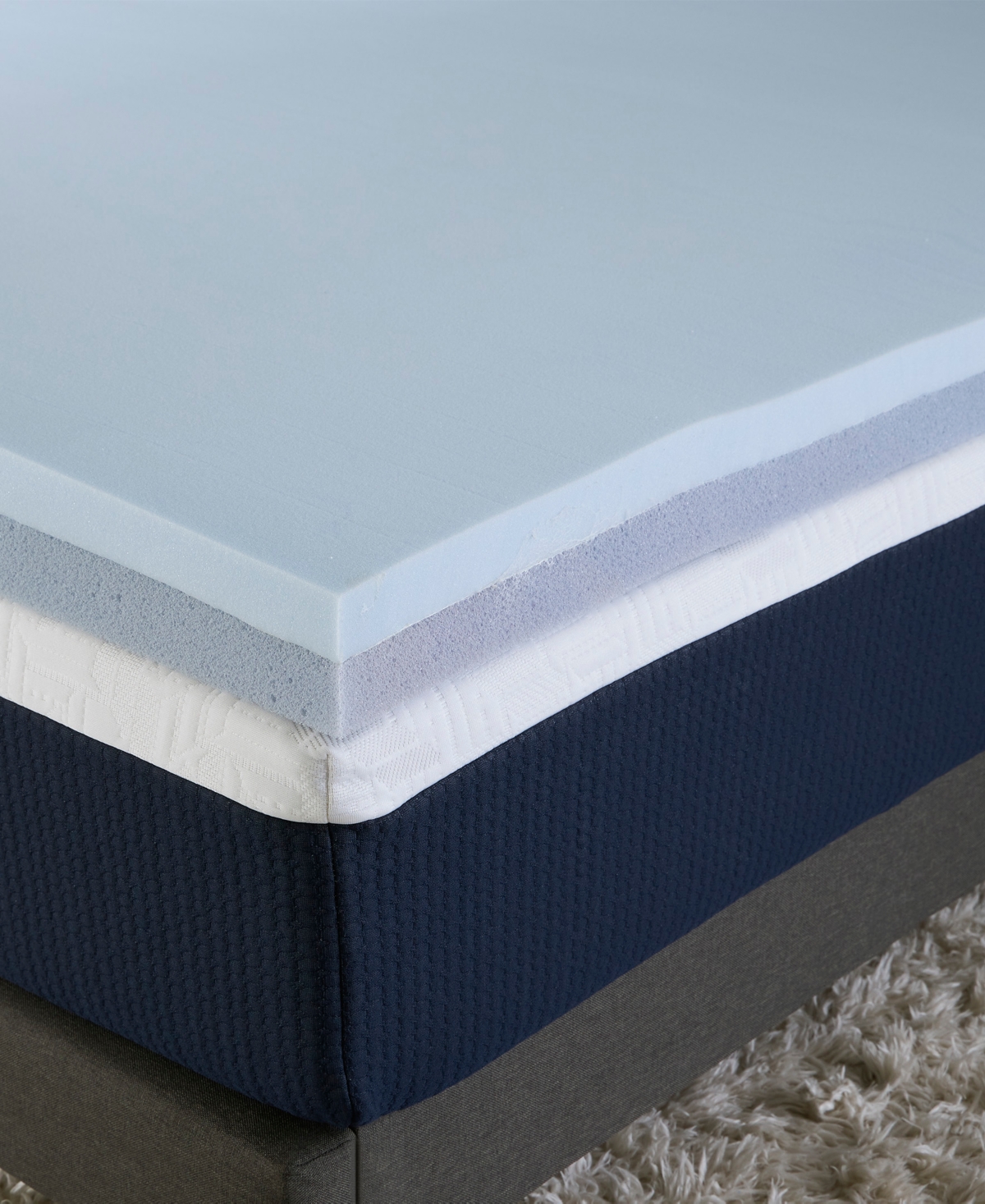 Comfort Tech 3" Dual Comfort Foam Mattress Topper, King