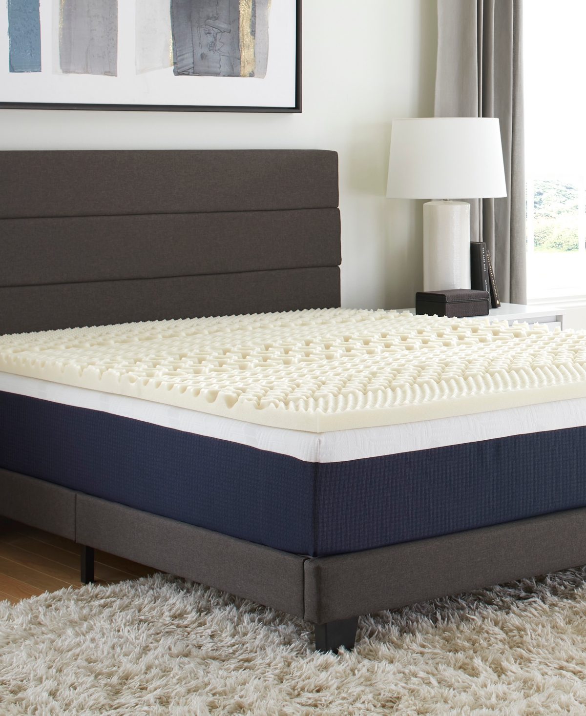 Comfort Tech 1.5" 7-zone Memory Foam Mattress Topper, Full