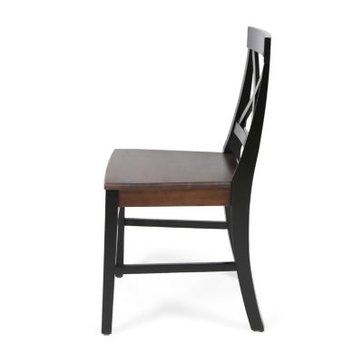 Streamdale Farmhouse Dining Chair Set (2) Rustic, Stylish, Durable Acacia Wood