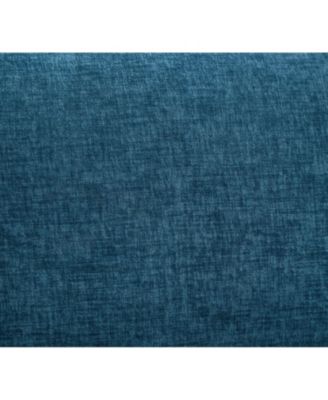 Streamdale 51" Blue Chenille Chaise Lounge with Ottoman & Storage