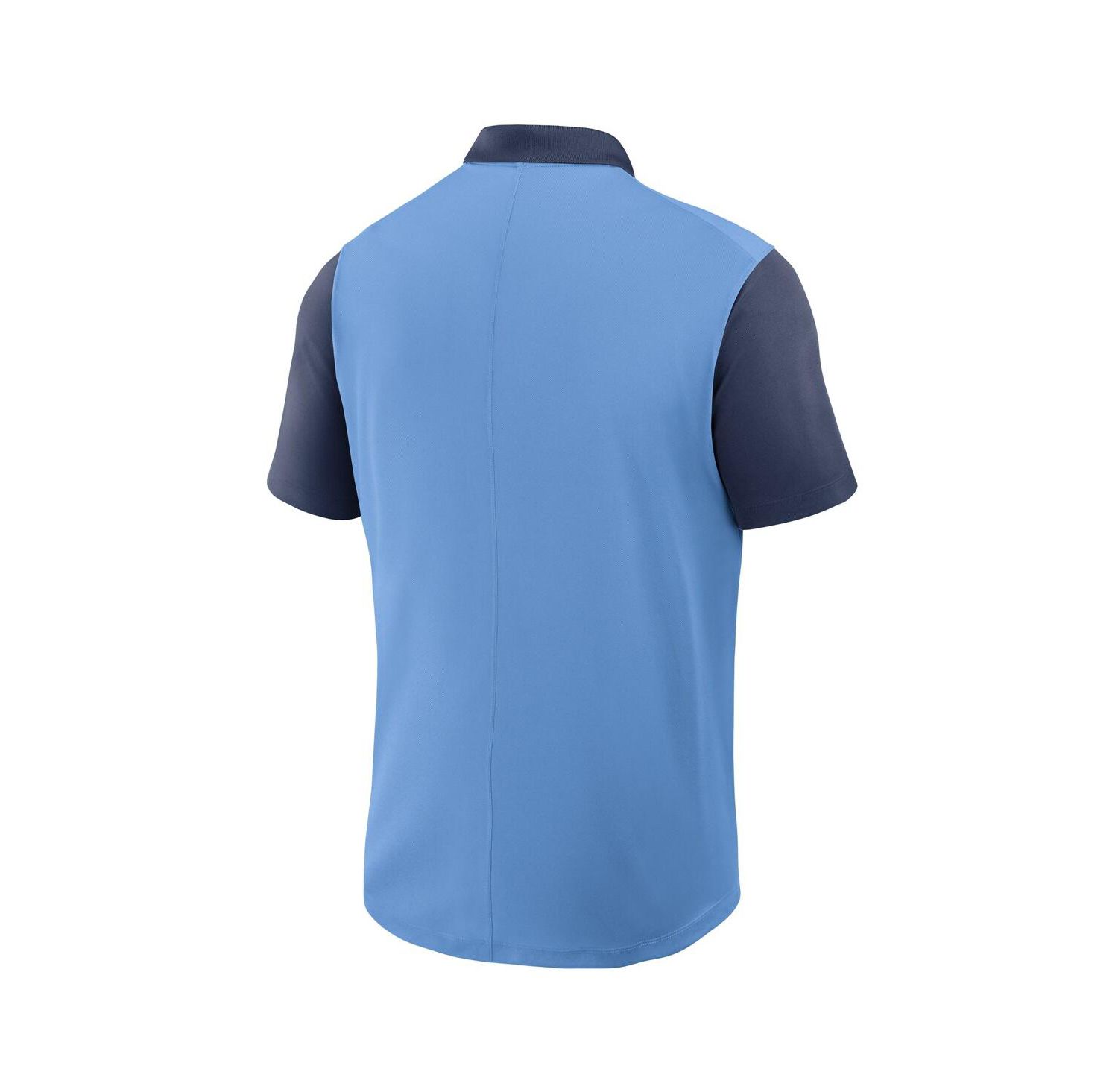 Men's Light Blue/Navy Minnesota Twins Cooperstown Collection Color-Block Victory Performance Polo Shirt