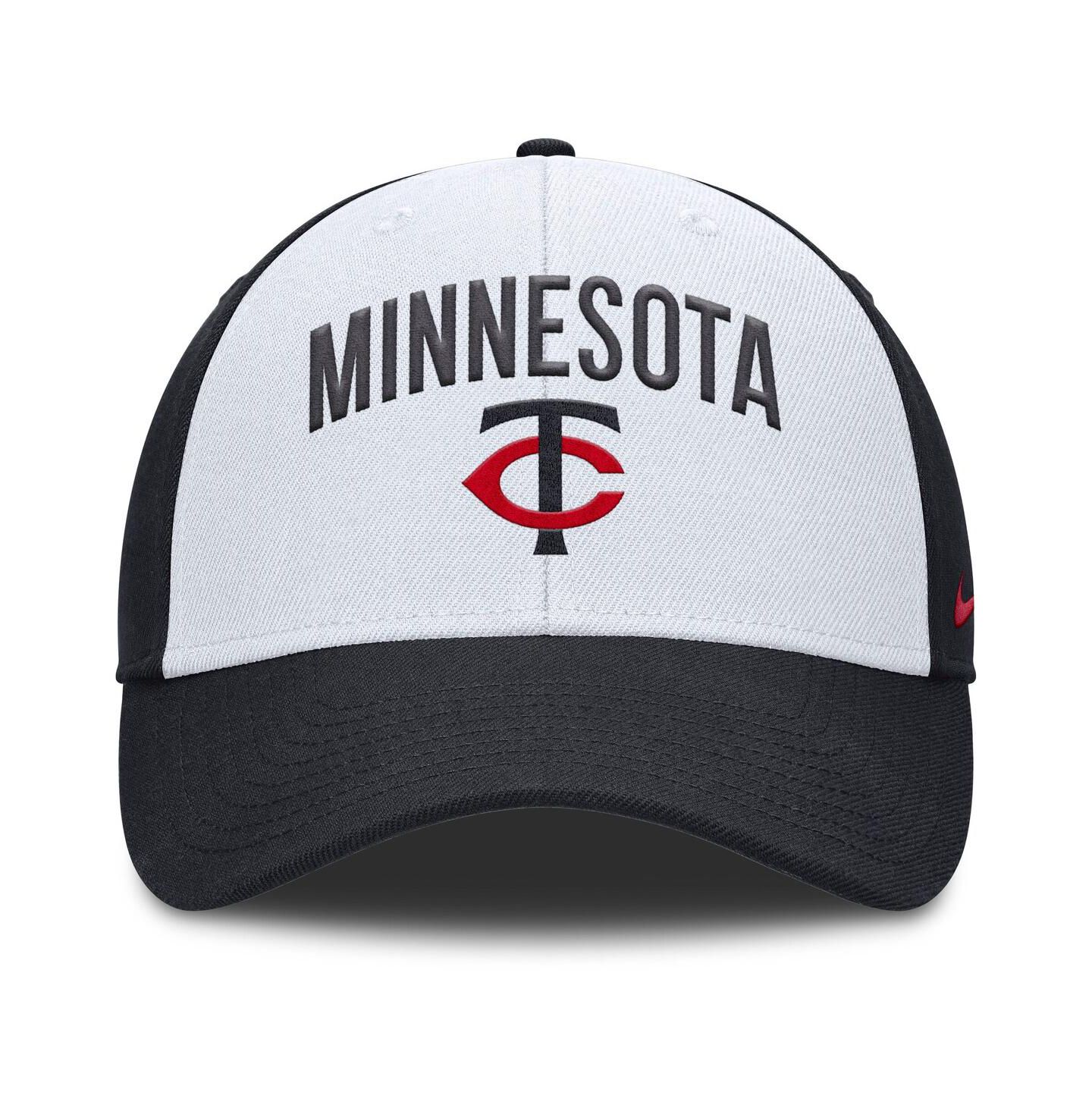 Мужская кепка Nike White/Navy Minnesota Twins Club Performance Adjustable Hat — фото 3