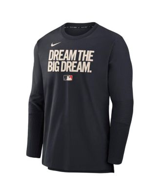 Men's Black Texas Rangers Authentic Collection City Connect Lightweight Player Tri-Blend Performance Long Sleeve T-Shirt