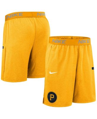 Nike - Men's Gold Pittsburgh Pirates Authentic Collection City Connect Performance Knit Shorts