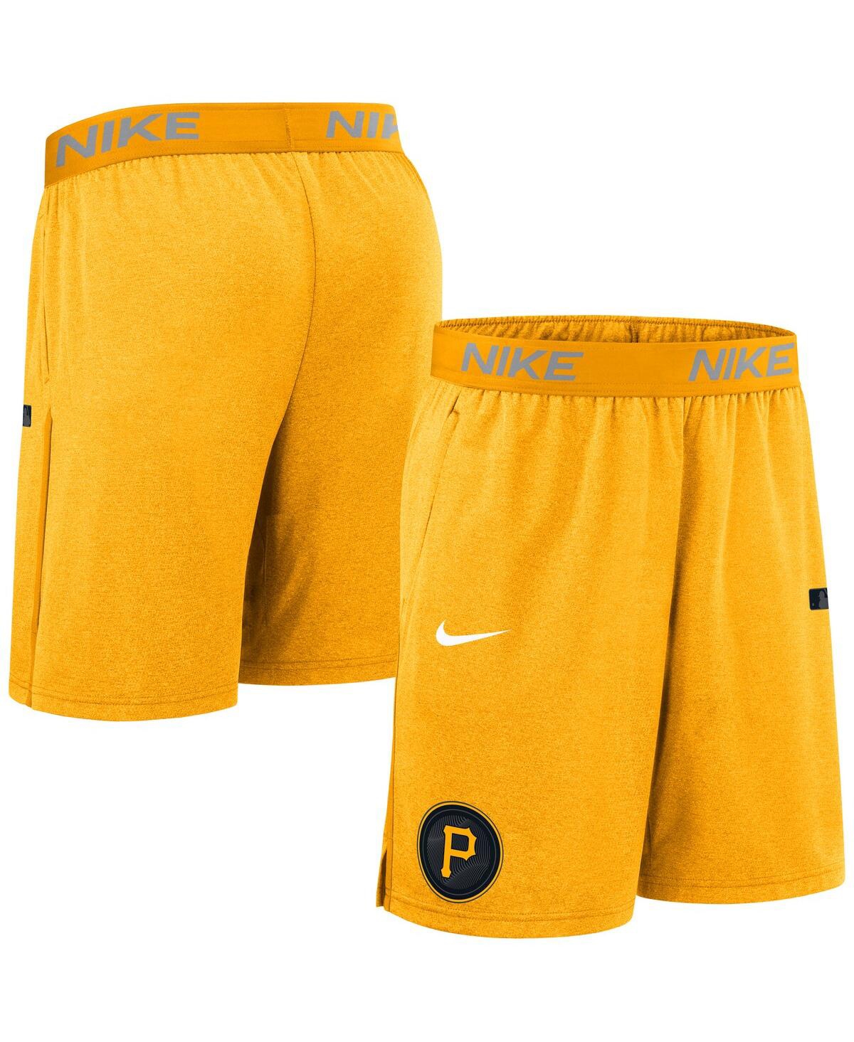 Nike Pittsburgh Pirates Authentic Collection City Connect  Men's Dri-fit Mlb Shorts In Yellow