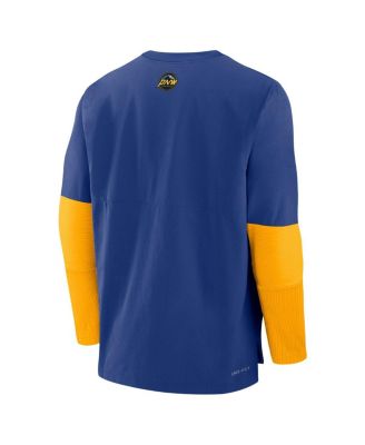 Men's Royal Seattle Mariners Authentic Collection City Connect Lightweight Player Tri-Blend Performance Long Sleeve T-Shirt