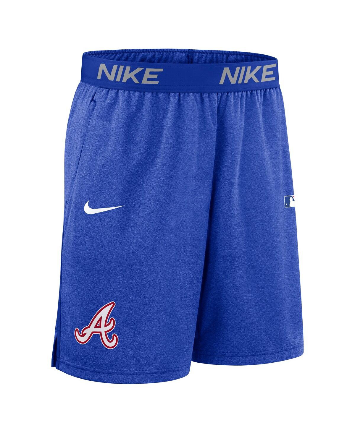 Nike Men's Royal Atlanta Braves Authentic Collection City Connect Performance Knit Shorts In Blue