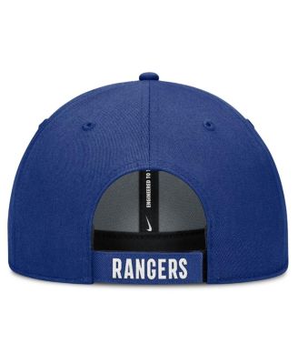 Men's White/Royal Texas Rangers Club Performance Adjustable Hat