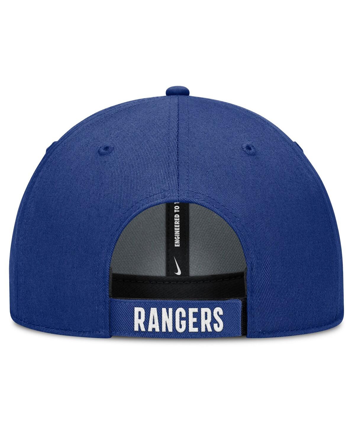 Nike Men's White/royal Texas Rangers Club Performance Adjustable Hat